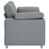 Sofa Light Grey 160 x 77 x 82 cm Fabric 4105217