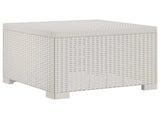 4-Seater Garden Sofa Rattan Look PP White 3443996
