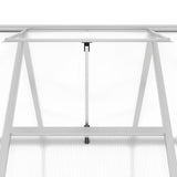 Greenhouse with Base Frame Silver 334x169x202 cm Aluminium 3266329