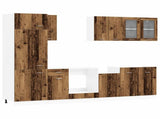 Kitchen Unit Lyon 8 pcs Old Wood Engineered Wood 3445840