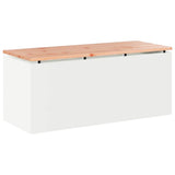 Garden Bench White 100 x 40 x 43 cm Steel 874906