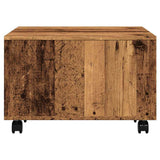 Coffee Table Old Wood 60x60x38 cm Engineered Wood 856548