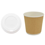 Paper Coffee Cups with Lids 1000 pcs 4oz 100ml 3325223