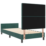 ZNTS Bed Frame Dark Green 90x200 cm Velvet 3344852