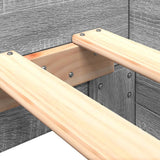 Bed Frame without Mattress Grey Sonoma 100x200 cm Engineered Wood 849577