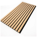 ZNTS WallArt Aku Acoustic Wall Panels Natural Oak 4 pcs 447599