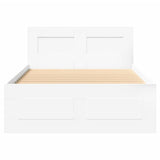 Bed Frame with Headboard without Mattress White 90x200 cm 3295583