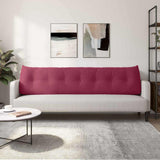 Back Pillow Wine Red 200 x 24 x 50 cm Velvet 42014608