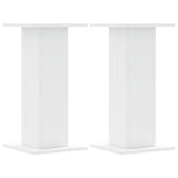 ZNTS Plant Stands 2 pcs White 30x30x60 cm Engineered Wood 3307855