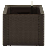 Garden Raised Bed with Self Watering System Mocha 100x43x33 cm 313960