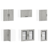 11 Piece Kitchen Cabinet Set "Lucca" Grey Sonoma Engineered Wood 3314927