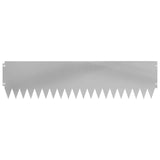 Lawn Edging 20 pcs 103 x 25 cm Steel Silver 8008501