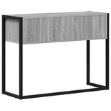 End Table Grey Sonoma 100 x 36 x 75 cm Engineered Wood 886693