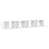 TV Wall Cabinet 2 pcs White Engineered Wood 892230