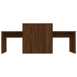 Coffee Table Set Brown Oak 100x48x40 cm Engineered Wood 815548