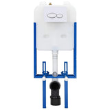 Cistern Frame Height Adjustable White 50 x 8 x 131 cm Steel 4106575