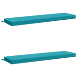 2-Piece Bench Cushions SOEST 2 pcs 100% Polyester Turquoise 949947