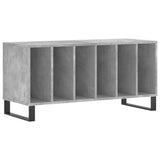 Record Cabinet Concrete Grey 100x38x48 cm Engineered Wood 831760