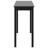 Bar Table MDF Black 115x55x107 cm 240378