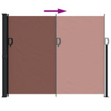 Retractable Side Awning Brown 160x500 cm 4004434