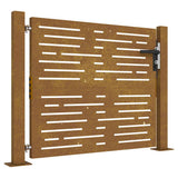 Garden Gate 100x100 cm Corten Steel Square Design 153251