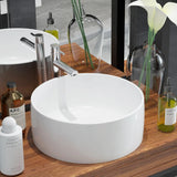 ZNTS Basin Round Ceramic White 40x15 cm 142342