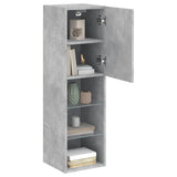 TV Cabinet with LED Lights Concrete Grey 30.5x30x102 cm 837021