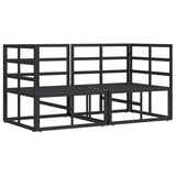 Outdoor Furniture 2 Piece Black and Anthracite Metal 42008023