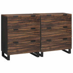 Sideboards 2 pcs Brown 60 x 33.5 x 75 cm Solid mango wood 3310052
