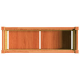 Garden Planter Wax Brown 90x31x31 cm Solid Wood Pine 837453