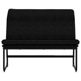 Bench Black 100x75x76 cm Fabric 351323