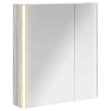 Bathroom Mirror Cabinet Grey Sonoma 63.5 x 15.5 x 70 cm 889244