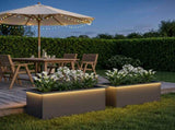 Garden Planter with LED 2 pcs Antracite 40 x 80 x 40 cm Steel 8008159