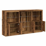 LED Sideboard Old Wood 181.5 x 37 x 100 cm Engineered Wood 3333125