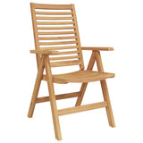 Garden Dining Set 5 pcs Brown Solid Teak Wood 3356878