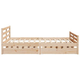 Bed Frame without Mattress 160x200 cm Solid Wood Pine 3301614