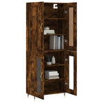 Highboard Smoked Oak 69.5x34x180 cm Engineered Wood 3199606