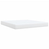 Box Spring Bed with Mattress White 180x200 cm Faux Leather 3286133
