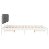 Bed Frame with Upholstered Headboard Light Grey 120 x 200 cm 877349