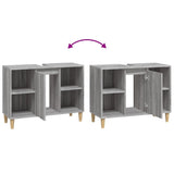 Sink Cabinet Grey Sonoma 80x33x60 cm Engineered Wood 821290