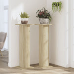 Plant Stands 2 pcs Sonoma Oak 30x30x95 cm Engineered Wood 3307875