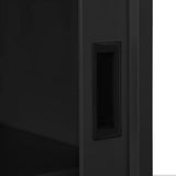 Sliding Door Cabinet Anthracite 90x40x90 cm Steel 335957