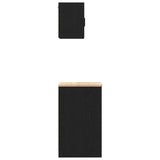 Garage Cabinets 2 pcs Black Engineered Wood 3328297