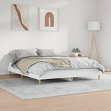 Bed Frame without Mattress White 200x200 cm Engineered Wood 832005
