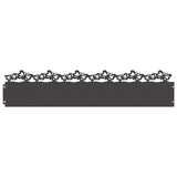 Lawn Edgings 20 pcs Black 103 x 0.05 x 22 cm Steel 874808