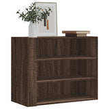 Wall Cabinet Brown Oak 75x35x60 cm Engineered Wood 848422