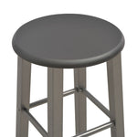 3 Piece Bar Set Wood and Steel Anthracite 284397