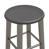 3 Piece Bar Set Wood and Steel Anthracite 284397