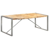Dining Table 200x100x75 cm Solid Rough Mango Wood 321565