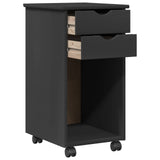 Desk Cabinet Set 2 pcs Grey Solid Pine Wood 3438777